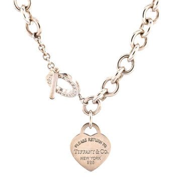 Tiffany & Co. Return To Tiffany Heart Tag Choker Necklace Sterling Silver