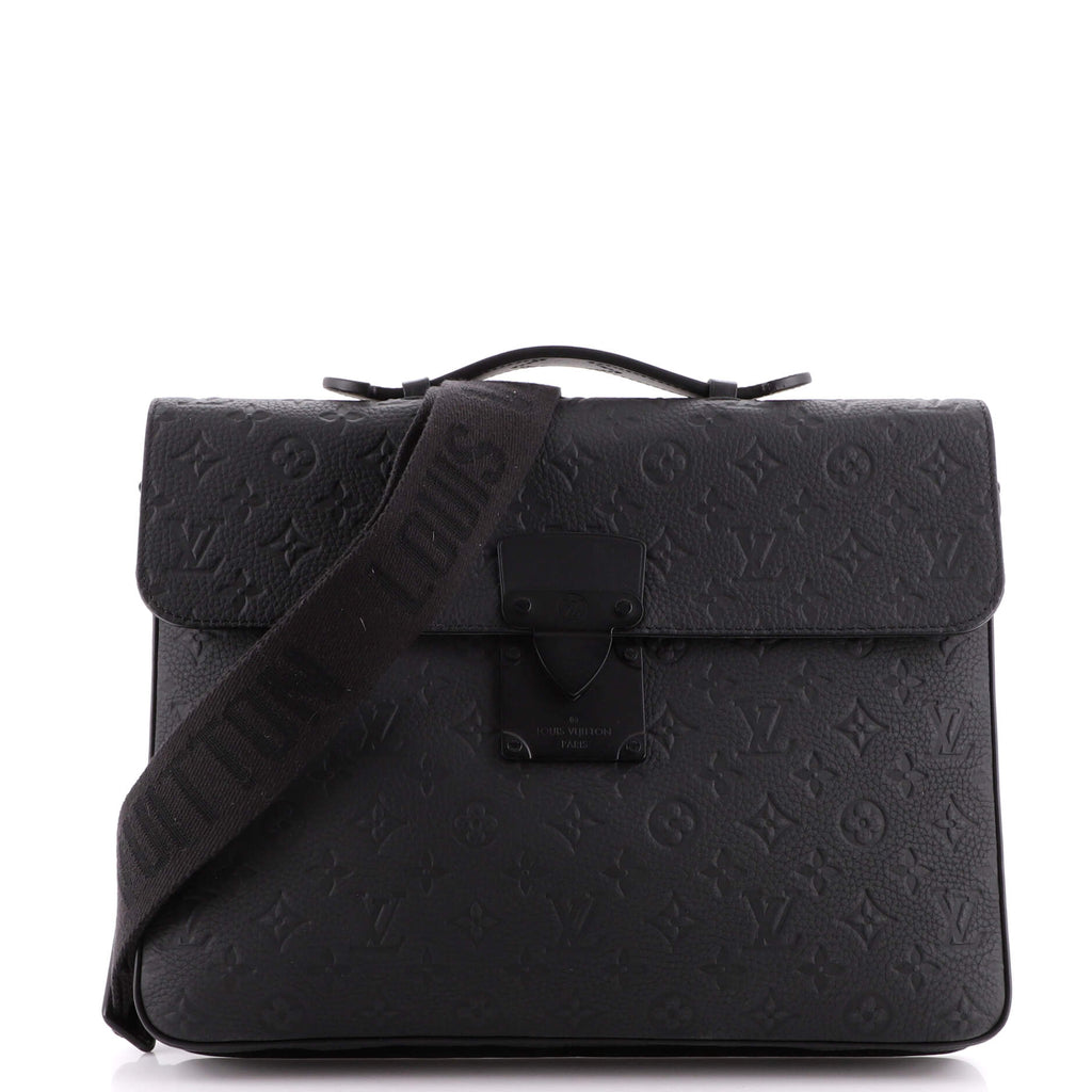 Louis Vuitton S Lock Briefcase Monogram Taurillon Leather