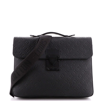 Louis Vuitton S Lock Briefcase Monogram Taurillon Leather