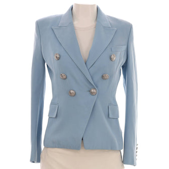 Balmain Women's Double Breasted Blazer Wool