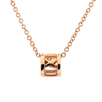 Tiffany & Co. Atlas Open Pendant Necklace 18K Yellow Gold