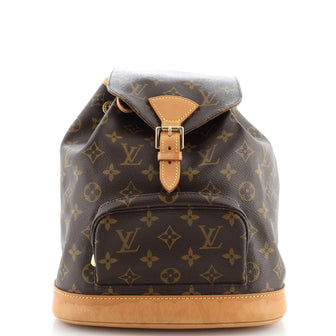 Louis Vuitton Vintage Montsouris Backpack Monogram Canvas MM