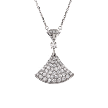 Bvlgari Divas' Dream Pendant Necklace 18K White Gold with Diamonds Large