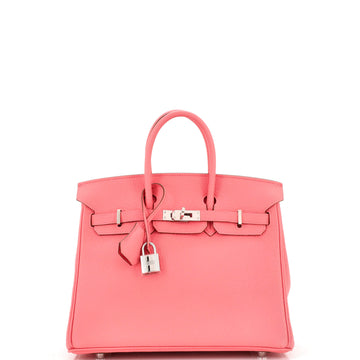 Hermes Birkin Handbag Pink Togo with Palladium Hardware 25