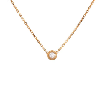 Cartier Cartier D'Amour Pendant Necklace 18K Rose Gold with Diamond XS