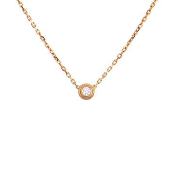 Cartier Cartier D'Amour Pendant Necklace 18K Rose Gold with Diamond XS