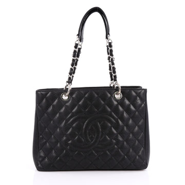 Chanel Grand Shopping Tote Quilted Caviar Black