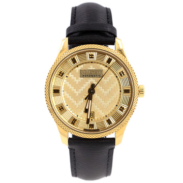 Gucci Eryx G-Timeless Automatic Watch Yellow Gold PVD Stainless Steel and Leather 40