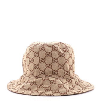 Gucci Reversible Bucket Hat GG Canvas and Nylon