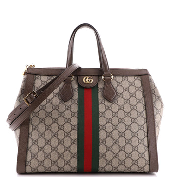 Gucci Ophidia Top Handle Tote GG Coated Canvas Medium