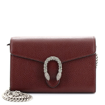 Gucci Dionysus Chain Wallet Leather with Embellished Detail Small
