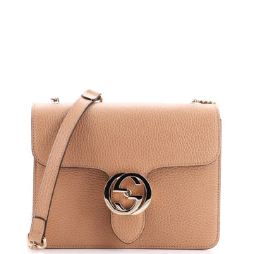Gucci Interlocking Shoulder Bag (Outlet) Leather Small