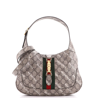 Gucci x Balenciaga The Hacker Project Jackie 1961 Hobo GG Coated Canvas Small