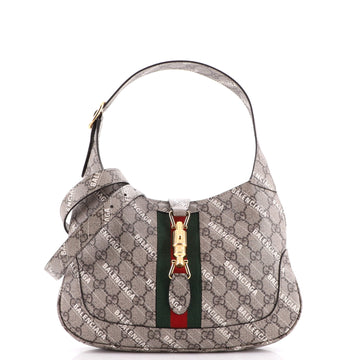 Gucci x Balenciaga The Hacker Project Jackie 1961 Hobo GG Coated Canvas Small