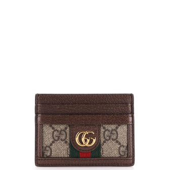 Gucci Ophidia Card Holder GG Coated Canvas