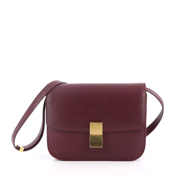 Celine Box Bag Grainy Leather Medium Purple 2039504