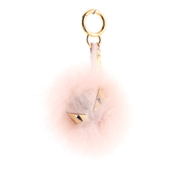 Fendi Monster Bug Bag Charm Fur with Leather