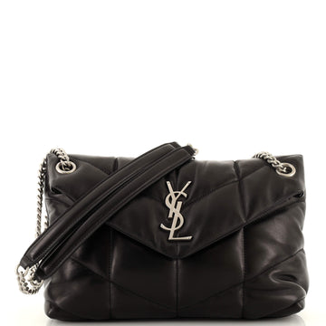 Saint Laurent LouLou Puffer Shoulder Bag Quilted Leather Small