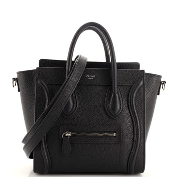 Celine Luggage Bag Grainy Leather Nano