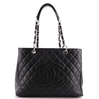 Chanel Grand Shopping Tote Quilted Caviar