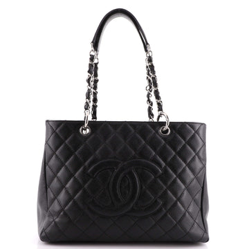 Chanel Grand Shopping Tote Quilted Caviar