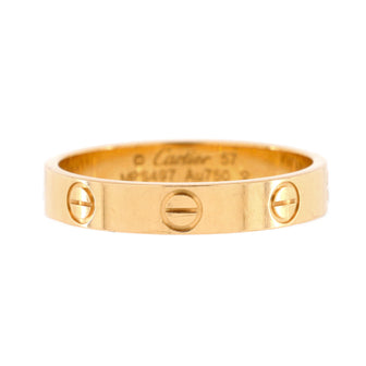 Cartier Love Wedding Band Ring 18K Yellow Gold