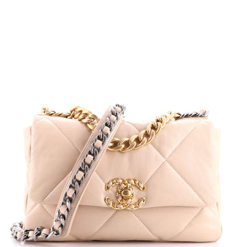Chanel 19 Flap Bag Quilted Leather Medium