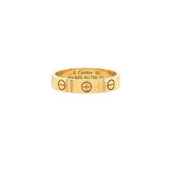 Cartier Love Wedding Band Ring 18K Yellow Gold