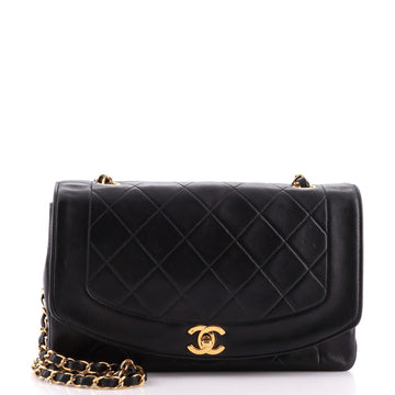 Chanel Vintage Diana Flap Bag Quilted Lambskin Medium