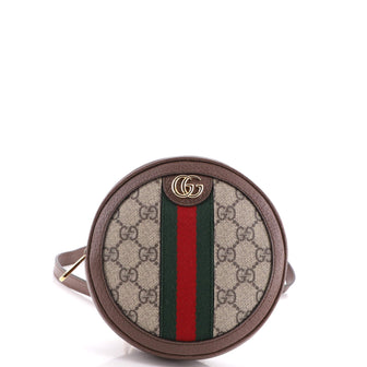 Gucci Ophidia Round Backpack GG Coated Canvas Mini
