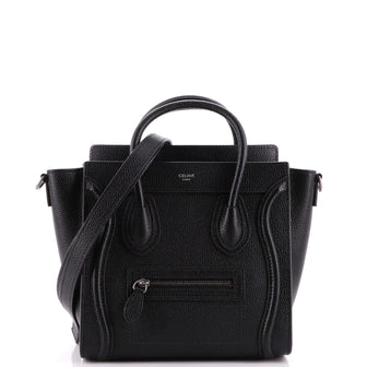 Celine Luggage Bag Grainy Leather Nano