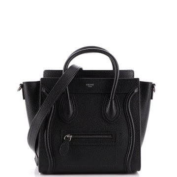 Celine Luggage Bag Grainy Leather Nano