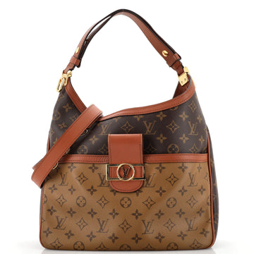 Louis Vuitton Dauphine Hobo Reverse Monogram Canvas MM