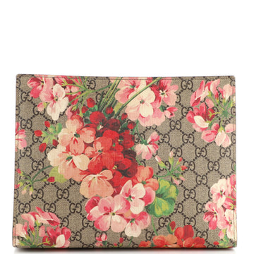 Gucci Toiletry Pouch Blooms Print GG Coated Canvas Large