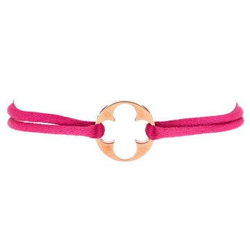 Louis Vuitton Empreinte Bracelet Silk Cord with 18K Rose Gold