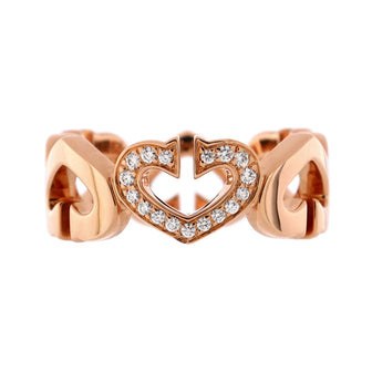 Cartier C Heart de Cartier Ring 18K Rose Gold and Diamonds