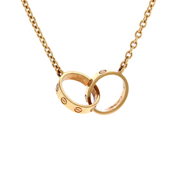 Cartier Love Interlocking Necklace 18K Yellow Gold