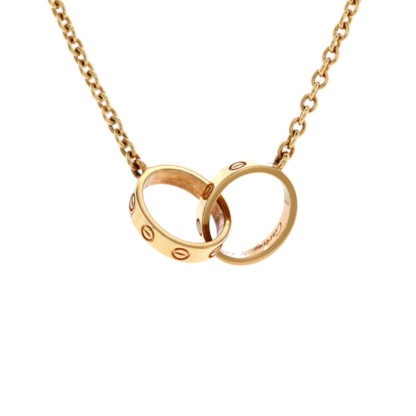 Cartier Love Interlocking Necklace 18K Yellow Gold - Chronostore