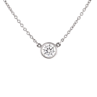 Tiffany & Co. Elsa Peretti Diamonds By The Yard Pendant Necklace Platinum with Diamond 0.30-0.39CT