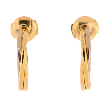 Cartier Trinity Hoop Earrings 18K Tricolor Gold 17.5mm