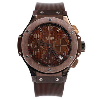 Hublot Big Bang Chocolate Chronograph Automatic Watch Stainless Steel with PVD Steel and Rubber 41