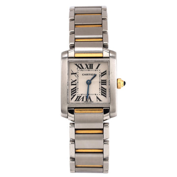Cartier Tank Francaise Quartz Watch Stainless Steel and Yellow Gold 20