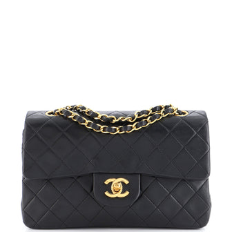Chanel Vintage Square Classic Flap Bag Quilted Lambskin Small