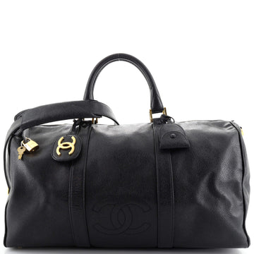 Chanel Vintage Timeless Boston Bag Caviar Large