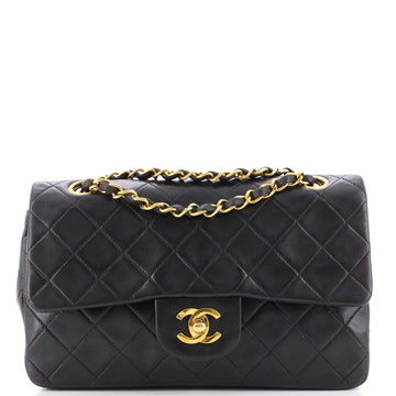 Chanel Vintage Classic Double Flap Bag Quilted Lambskin Small
