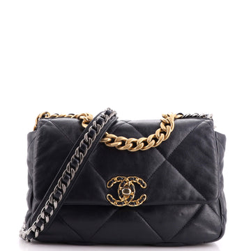 Chanel 19 Flap Bag Quilted Leather Medium
