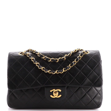 Chanel Vintage Classic Double Flap Bag Quilted Lambskin Medium