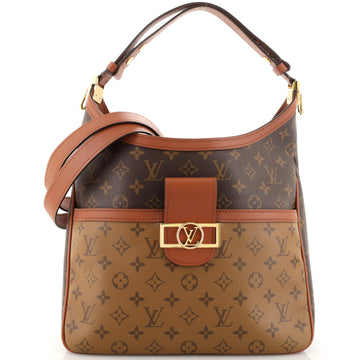 Louis Vuitton Dauphine Hobo Reverse Monogram Canvas MM