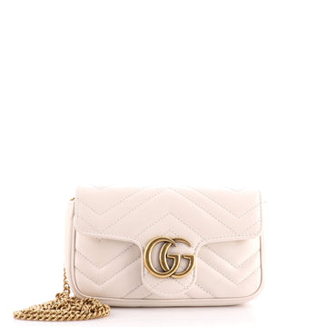 Gucci GG Marmont Flap Bag Matelasse Leather Super Mini