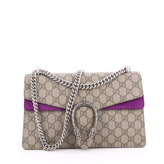 Gucci Dionysus Handbag GG Coated Canvas Small Brown 2042201